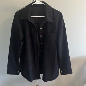 Amazon black shacket - size large